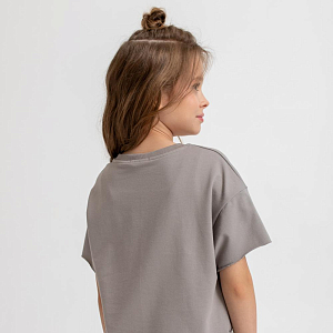 Костюм с шортами MIZA, серый